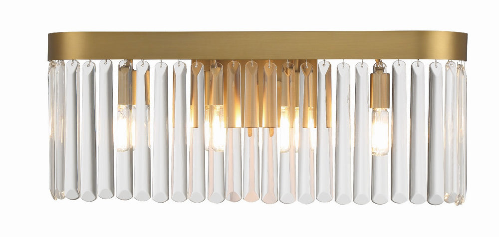 Crystorama - Four Light Bath - Emory - Modern Gold- Union Lighting Luminaires Decor
