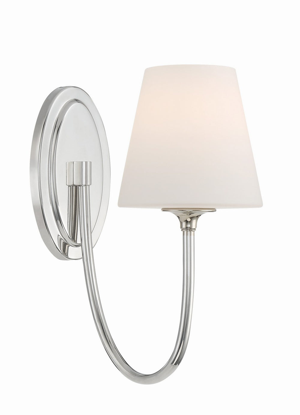 Crystorama - One Light Wall Sconce - Juno - Polished Nickel- Union Lighting Luminaires Decor