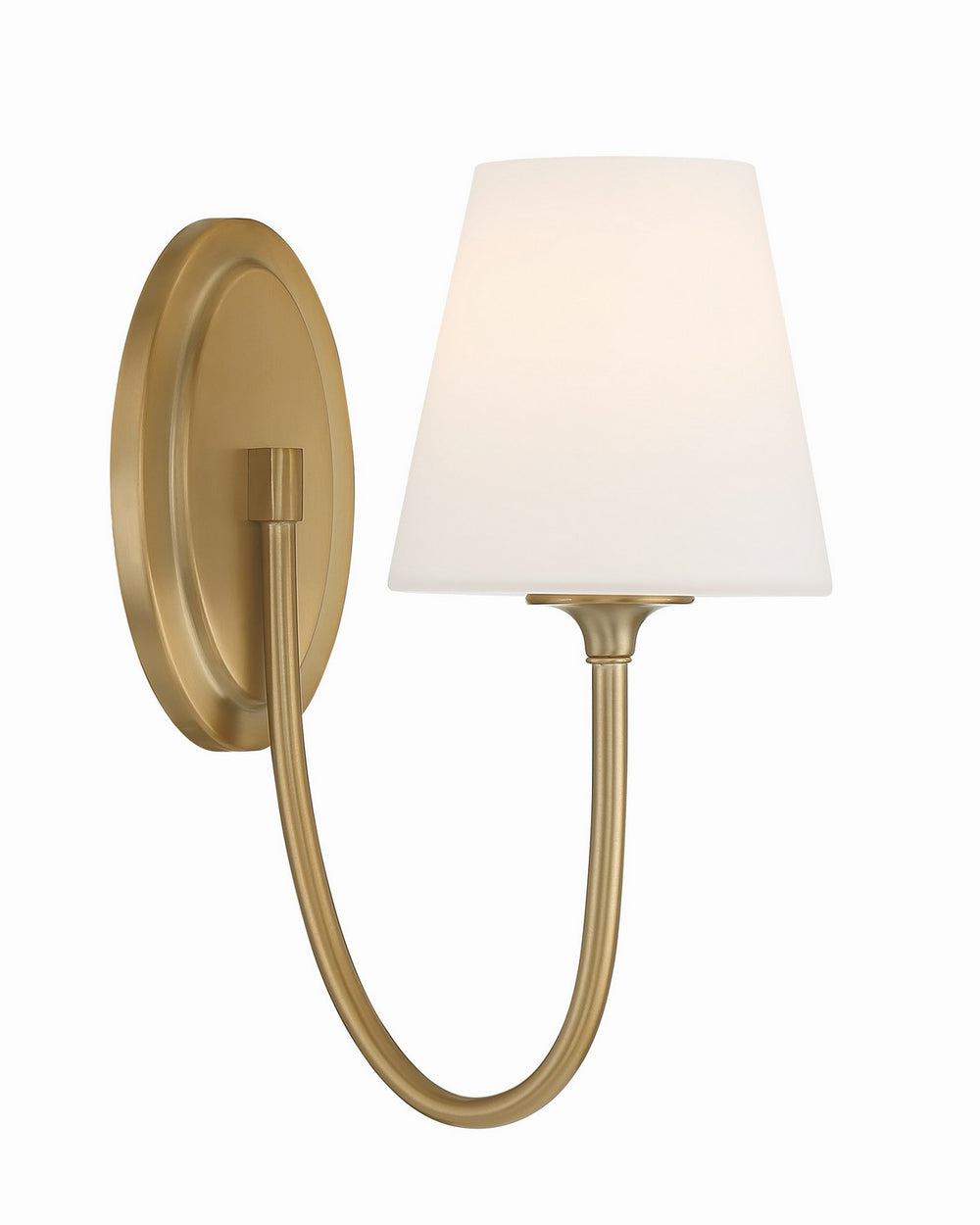 Crystorama - One Light Wall Sconce - Juno - Vibrant Gold- Union Lighting Luminaires Decor
