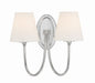 Crystorama - Two Light Wall Sconce - Juno - Polished Nickel- Union Lighting Luminaires Decor