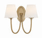 Crystorama - Two Light Wall Sconce - Juno - Vibrant Gold- Union Lighting Luminaires Decor