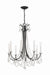 Crystorama - Eight Light Chandelier - Karrington - Matte Black- Union Lighting Luminaires Decor