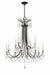 Crystorama - 12 Light Chandelier - Karrington - Matte Black- Union Lighting Luminaires Decor