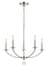 Crystorama - Five Light Chandelier - Mila - Polished Nickel- Union Lighting Luminaires Decor