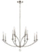 Crystorama - 12 Light Chandelier - Mila - Polished Nickel- Union Lighting Luminaires Decor