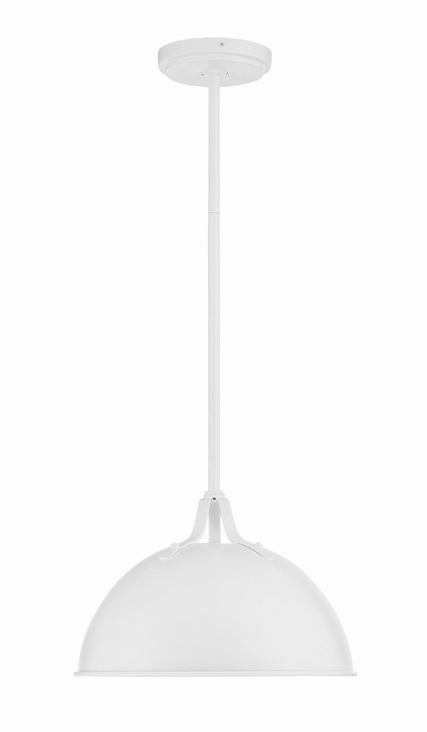 Crystorama - One Light Pendant - Soto - White- Union Lighting Luminaires Decor