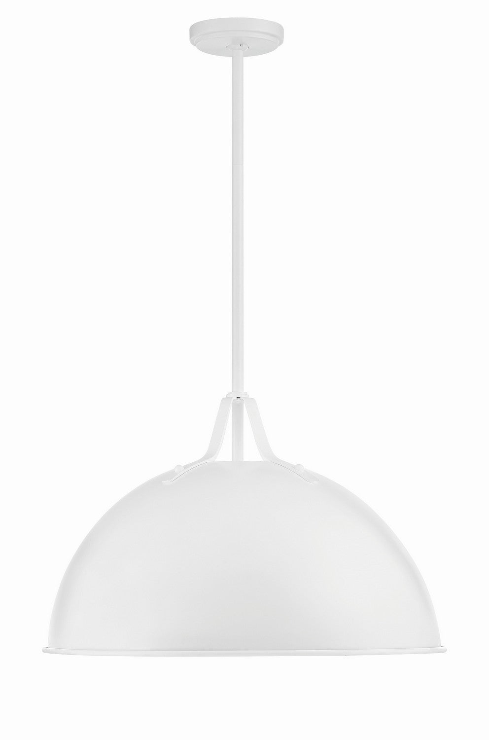 Crystorama - One Light Pendant - Soto - White- Union Lighting Luminaires Decor