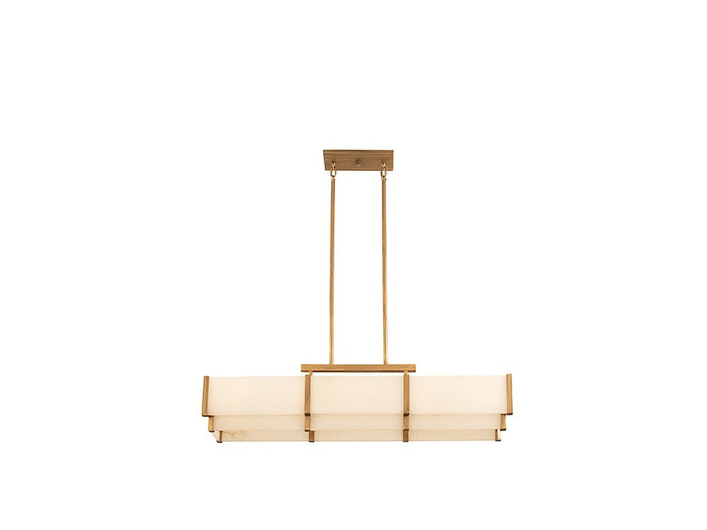 Savoy House - Five Light Linear Chandelier - Orleans - Distressed Gold- Union Lighting Luminaires Decor