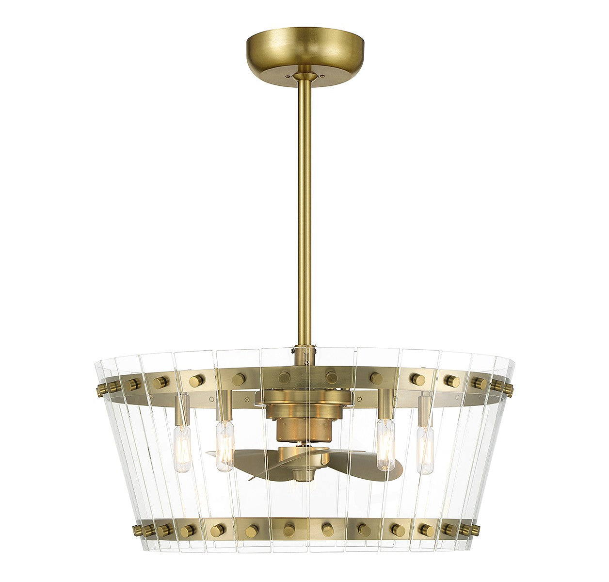 Savoy House - LED Fan D'Lier - Ventari - Warm Brass- Union Lighting Luminaires Decor