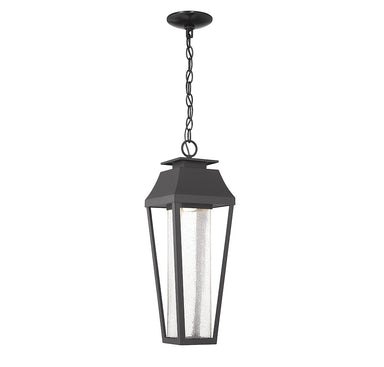 Savoy House - LED Outdoor Hanging Lantern - Brookline - Matte Black- Union Lighting Luminaires Decor