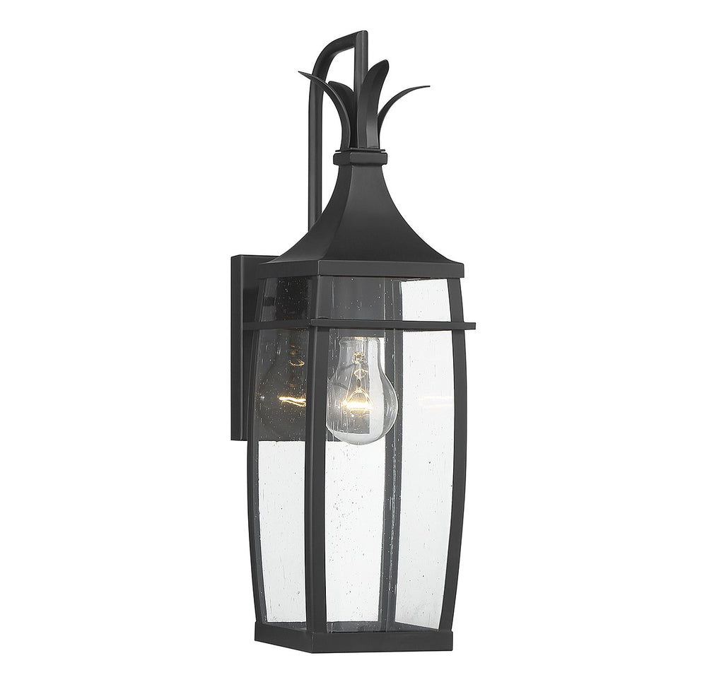 Savoy House - One Light Outdoor Wall Lantern - Montpelier - Matte Black- Union Lighting Luminaires Decor