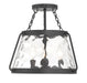 Savoy House - Three Light Semi-Flush Mount - Crawford - Matte Black- Union Lighting Luminaires Decor