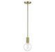 Savoy House - One Light Mini Pendant - Wright - Warm Brass- Union Lighting Luminaires Decor