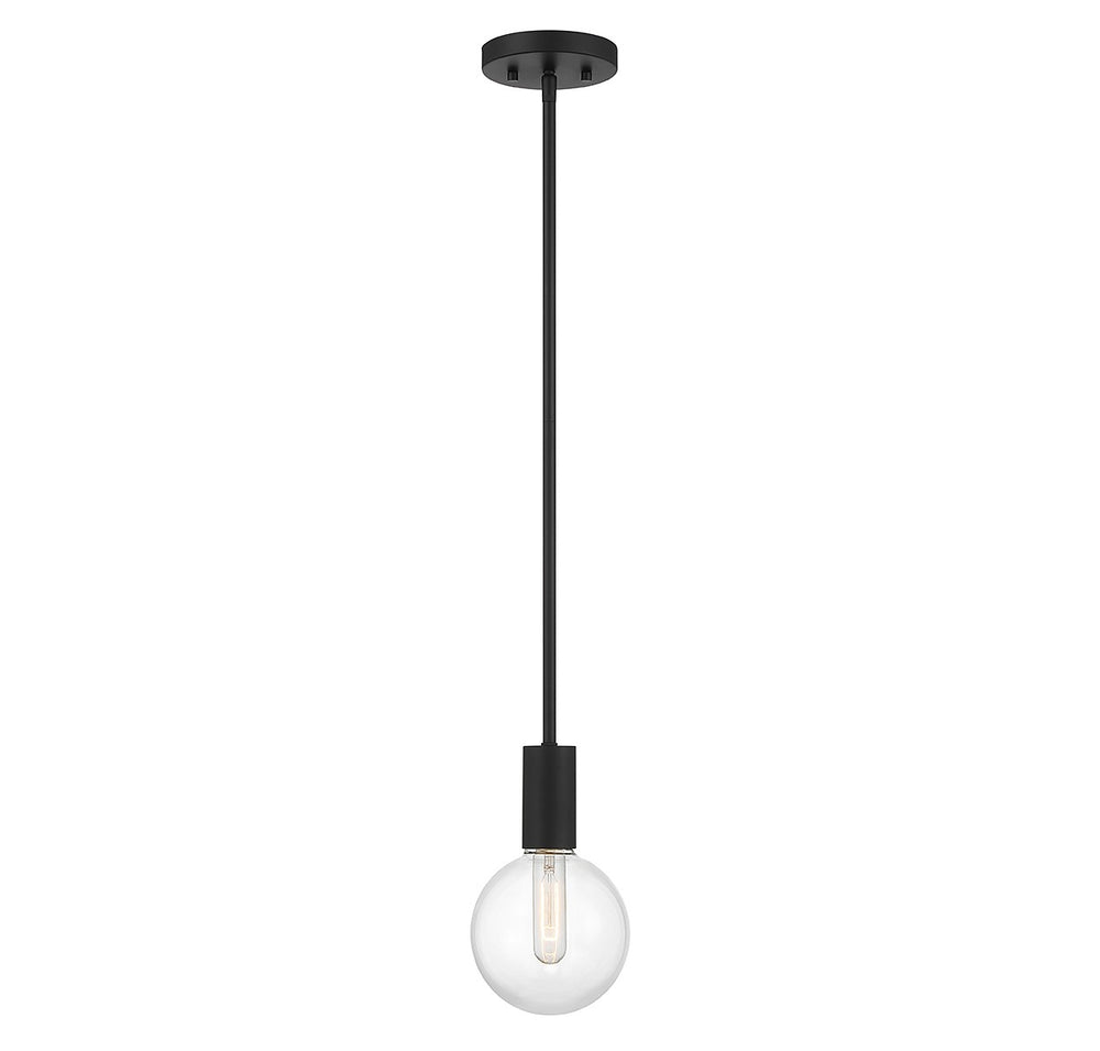 Savoy House - One Light Mini Pendant - Wright - Matte Black- Union Lighting Luminaires Decor