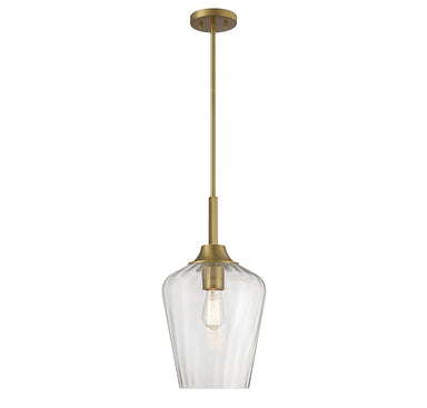 Savoy House - One Light Pendant - Carlton - Warm Brass- Union Lighting Luminaires Decor