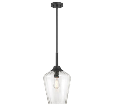 Savoy House - One Light Pendant - Carlton - Matte Black- Union Lighting Luminaires Decor