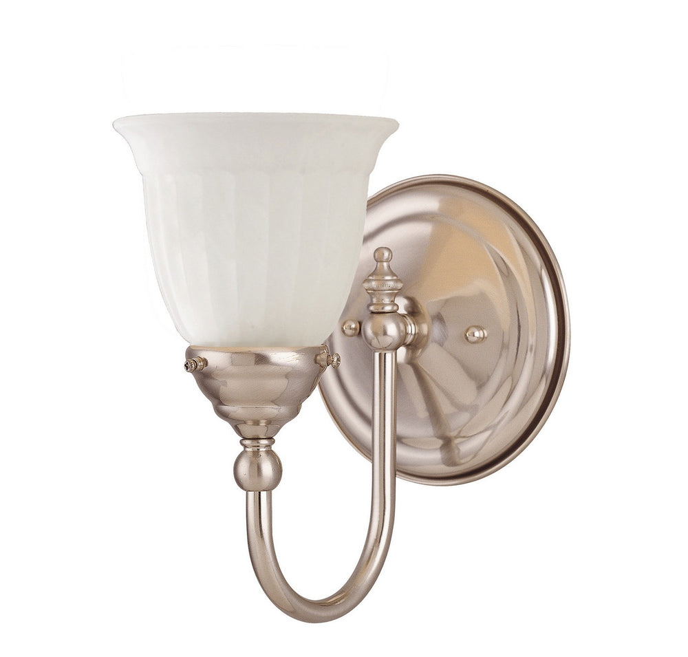 Savoy House - One Light Bath Bar - Brunswick - Satin Nickel- Union Lighting Luminaires Decor