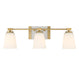 Savoy House - Three Light Bathroom Vanity - Darby - Warm Brass- Union Lighting Luminaires Decor