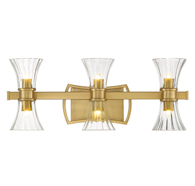 Savoy House - LED Bathroom Vanity - Bennington - Warm Brass- Union Lighting Luminaires Decor