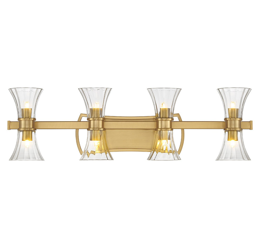 Savoy House - LED Bathroom Vanity - Bennington - Warm Brass- Union Lighting Luminaires Decor