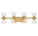 Savoy House - LED Bathroom Vanity - Bennington - Warm Brass- Union Lighting Luminaires Decor