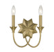 Savoy House - Two Light Wall Sconce - Sullivan - Warm Brass- Union Lighting Luminaires Decor