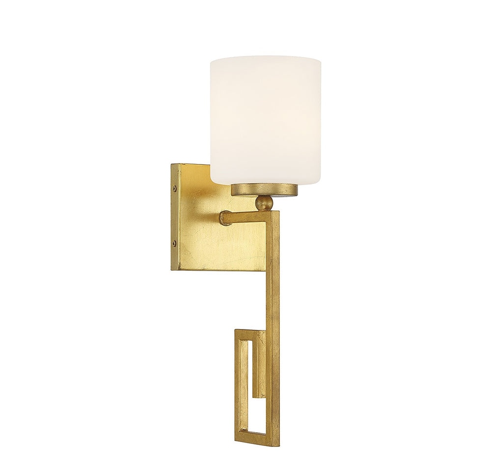 Savoy House - One Light Wall Sconce - Quatrain - True Gold- Union Lighting Luminaires Decor