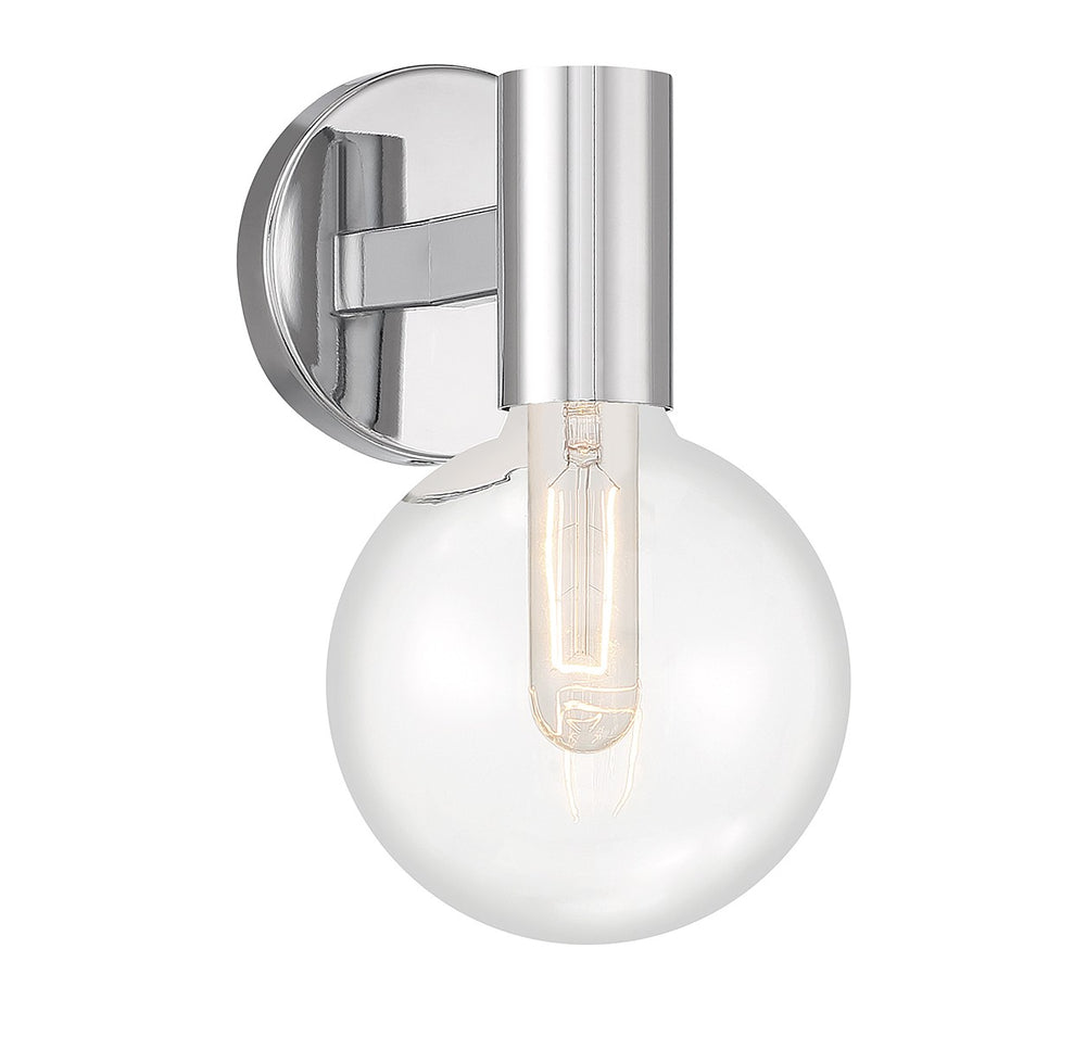 Savoy House - One Light Wall Sconce - Wright - Chrome- Union Lighting Luminaires Decor