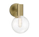 Savoy House - One Light Wall Sconce - Wright - Warm Brass- Union Lighting Luminaires Decor