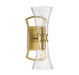 Savoy House - Two Light Wall Sconce - Bennington - Warm Brass- Union Lighting Luminaires Decor