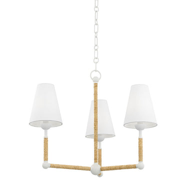 Mitzi Canada - Three Light Chandelier - Mariana - Textured White- Union Lighting Luminaires Decor