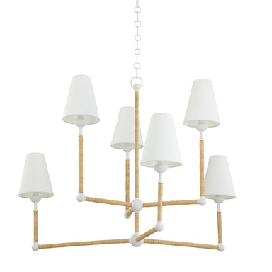 Mitzi Canada - Six Light Chandelier - Mariana - Textured White- Union Lighting Luminaires Decor