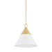 Mitzi Canada - One Light Pendant - Mica - Aged Brass- Union Lighting Luminaires Decor