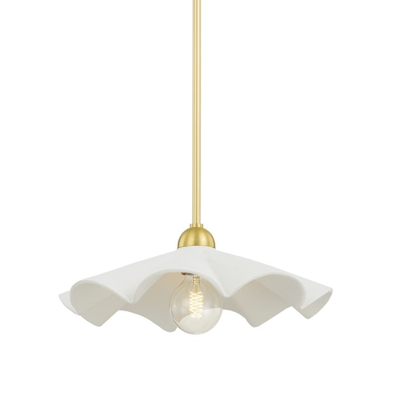 Mitzi Canada - One Light Pendant - Maisie - Aged Brass- Union Lighting Luminaires Decor