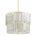 Mitzi Canada - Six Light Chandelier - Melisa - Aged Brass- Union Lighting Luminaires Decor