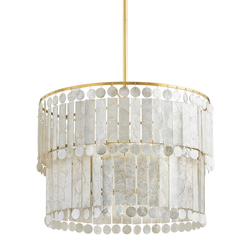 Mitzi Canada - Six Light Chandelier - Melisa - Aged Brass- Union Lighting Luminaires Decor
