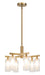 Matteo Canada - Six Light Chandelier - Kristof - Aged Gold Brass- Union Lighting Luminaires Decor