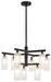 Matteo Canada - Nine Light Chandelier - Kristof - Black- Union Lighting Luminaires Decor