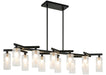Matteo Canada - 12 Light Chandelier - Kristof - Black- Union Lighting Luminaires Decor