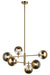 Matteo Canada - Six Light Chandelier - Averley - Aged Gold Brass- Union Lighting Luminaires Decor