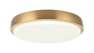Matteo Canada - LED Flush Mount - Zane - Aged Gold Brass- Union Lighting Luminaires Decor