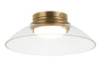 Matteo Canada - LED Flush Mount - Luna - Aged Gold Brass- Union Lighting Luminaires Decor