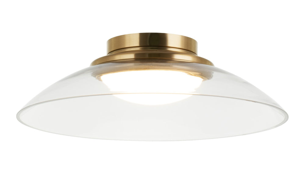 Matteo Canada - LED Flush Mount - Luna - Aged Gold Brass- Union Lighting Luminaires Decor