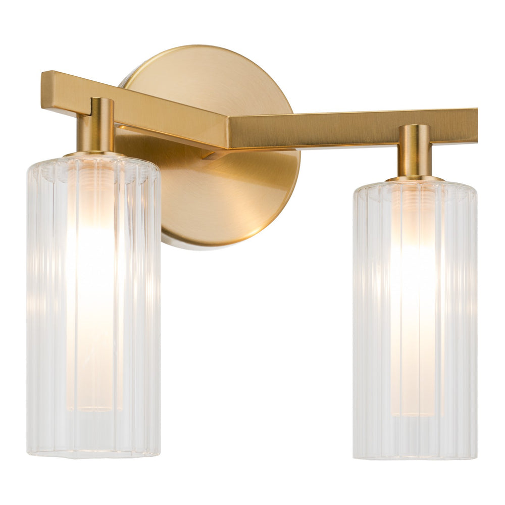 Matteo Canada - Two Light Wall Sconce - Kristof - Aged Gold Brass- Union Lighting Luminaires Decor