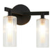 Matteo Canada - Two Light Wall Sconce - Kristof - Black- Union Lighting Luminaires Decor