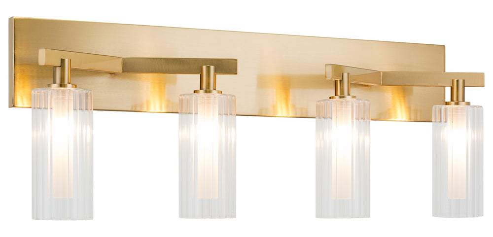 Matteo Canada - Four Light Wall Sconce - Kristof - Aged Gold Brass- Union Lighting Luminaires Decor