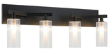 Matteo Canada - Four Light Wall Sconce - Kristof - Black- Union Lighting Luminaires Decor