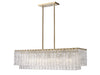 Z-Lite Canada - Five Light Island Pendant - Glacier - Modern Gold- Union Lighting Luminaires Decor