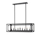 Z-Lite Canada - Nine Light Island Pendant - Easton - Matte Black- Union Lighting Luminaires Decor