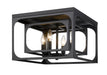 Z-Lite Canada - Four Light Flush Mount - Easton - Matte Black- Union Lighting Luminaires Decor